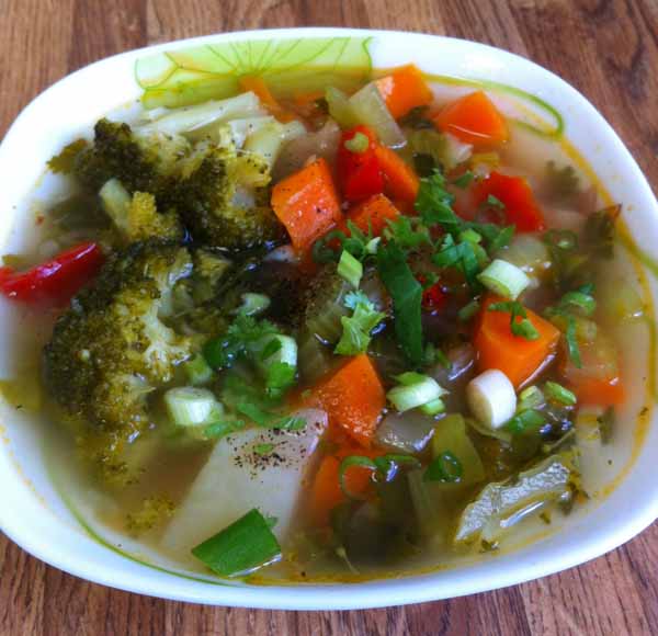 Суп постный, овощной