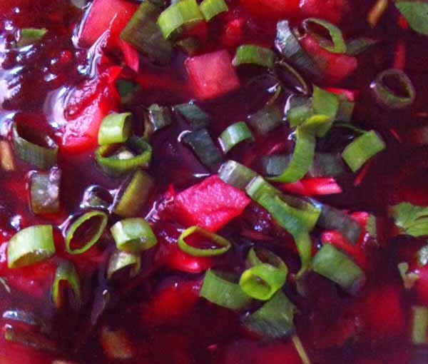 Свекольник постный холодный