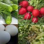 Окрошка на кефире (йогурте, сыворотке) c « изюминкой».