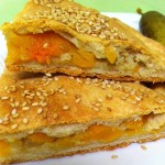 Постный пирог с тыквой и морковью.
