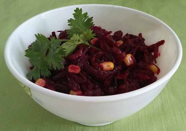Салат из свеклы с кукурузой