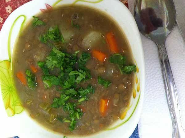 Чечевичная похлебка.