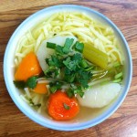 Суп лапша, постный