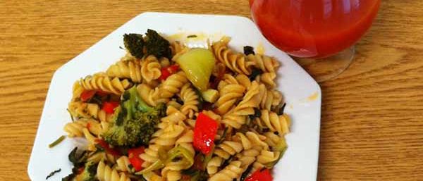 Макароны с овощами Паста с овощами