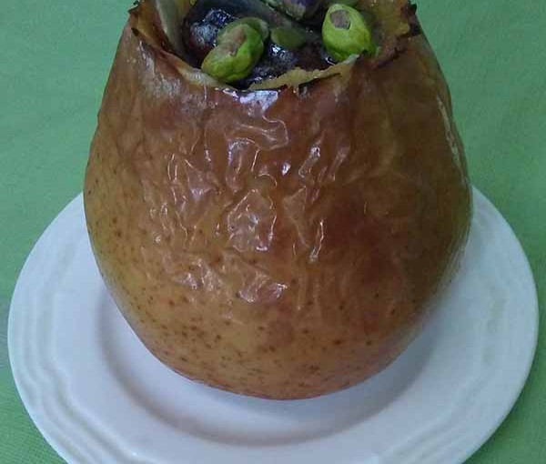 Яблоко, финики, изюм, мед