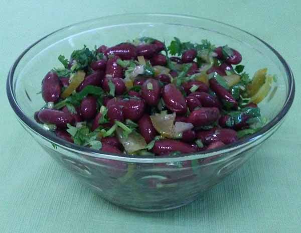 Салат из красной фасоли