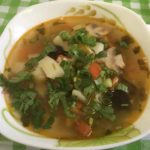 Постный грибной суп-солянка